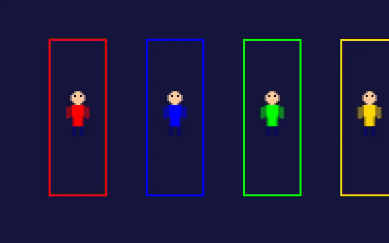 买马网站像素角色选择界面